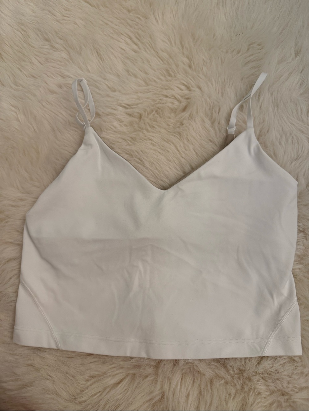 lululemon athletica White ALIGN Cropped Tank